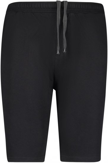 Adamo Athen Sweatshorts Black - Trenirke & kratke trenirke - Moške Trenirke za Močnejše Postave