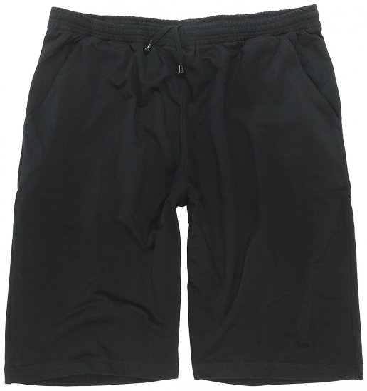 Adamo Athen Sweatshorts Black - Trenirke & kratke trenirke - Moške Trenirke za Močnejše Postave