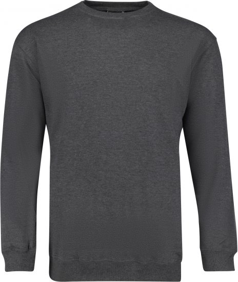 Adamo Athen Crew neck Sweatshirt Charcoal - Puloverji & jopice - Moški Puloverji & Jopice za Močnejše Postave