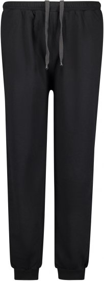 Adamo Athen Sweatpants with Cuffs Black - Trenirke & kratke trenirke - Moške Trenirke za Močnejše Postave
