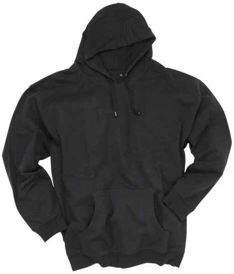 Adamo Athen Hoodie without Zipper Black - Puloverji & jopice - Moški Puloverji & Jopice za Močnejše Postave