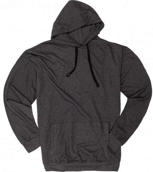 Adamo Athen Hoodie without Zipper Charocal - Puloverji & jopice - Moški Puloverji & Jopice za Močnejše Postave