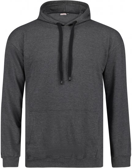 Adamo Athen Hoodie without Zipper Charocal - Puloverji & jopice - Moški Puloverji & Jopice za Močnejše Postave