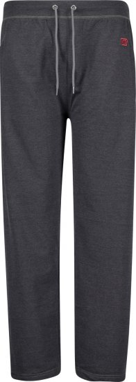Adamo Markus Sweatpants with draw-cord Charcoal - Trenirke & kratke trenirke - Moške Trenirke za Močnejše Postave