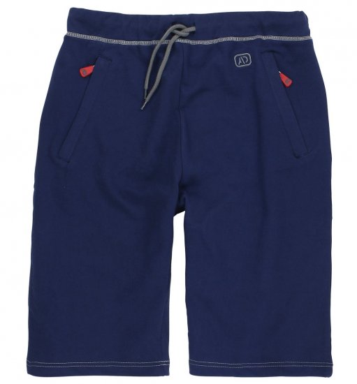 Adamo Moritz Sweatshorts Navy - Trenirke & kratke trenirke - Moške Trenirke za Močnejše Postave
