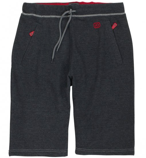Adamo Moritz Sweatshorts Charcoal - Trenirke & kratke trenirke - Moške Trenirke za Močnejše Postave