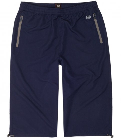 Adamo Oskar Capri Shorts Navy - Trenirke & kratke trenirke - Moške Trenirke za Močnejše Postave