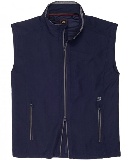 Adamo Orlando Fitness Vest Full Zipper Navy - Športna & zunanja oblačila - Moška Športna Oblačila za Močnejše postave
