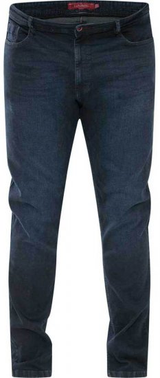 D555 Daniel Tapered Fit Stretch Jeans Blue/Black Wash - Kavbojke & hlače - Moške Kavbojke in Hlače za Močnejše Postave