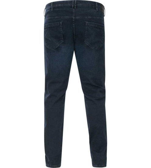 D555 Daniel Tapered Fit Stretch Jeans Blue/Black Wash - Kavbojke & hlače - Moške Kavbojke in Hlače za Močnejše Postave