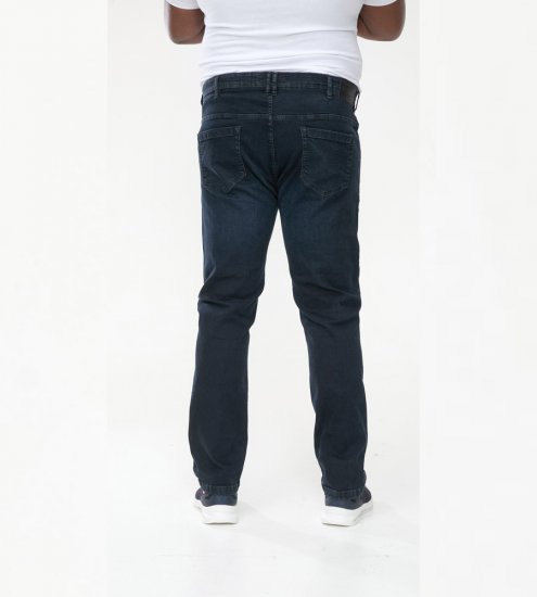 D555 Daniel Tapered Fit Stretch Jeans Blue/Black Wash - Kavbojke & hlače - Moške Kavbojke in Hlače za Močnejše Postave