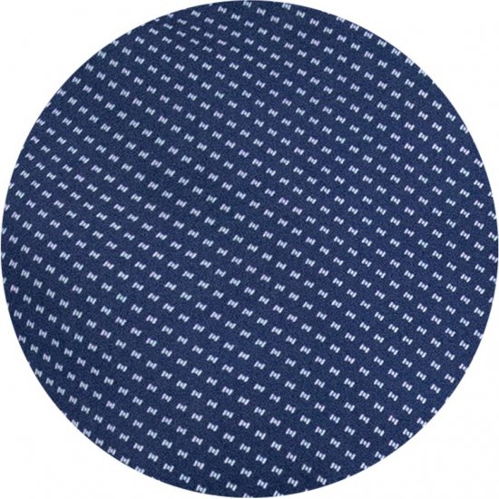 D555 Norwich Short Sleeve Micro AOP Shirt With Hidden Button Down Navy - Srajce - Moške srajce za Močnejše Postave