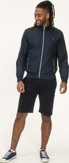 D555 Ealing Lightweight Zip Through Jacket With Zip Pockets Navy - Jakne - Moške bunde za Močnejše Postave
