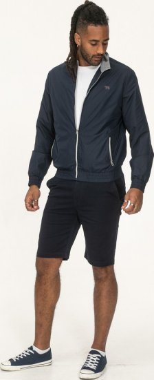 D555 Ealing Lightweight Zip Through Jacket With Zip Pockets Navy - Jakne - Moške bunde za Močnejše Postave