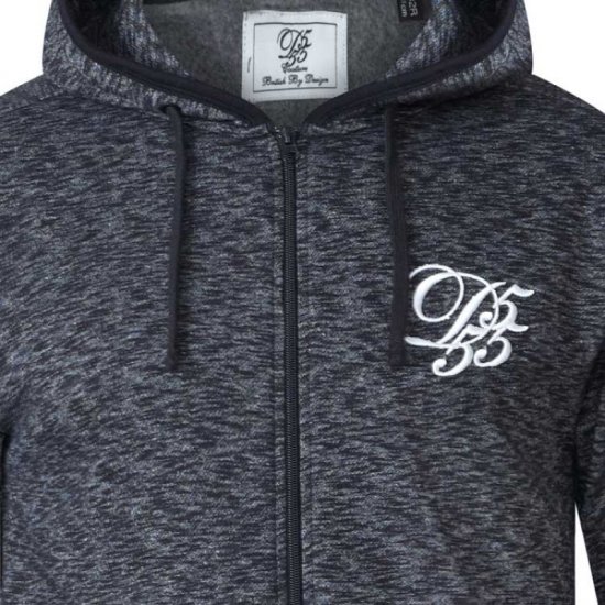 D555 Bennie Full zip Hoodie - Puloverji & jopice - Moški Puloverji & Jopice za Močnejše Postave