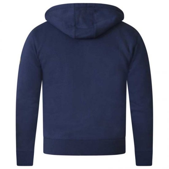 D555 Thurston Full Zip Hoodie Navy - Puloverji & jopice - Moški Puloverji & Jopice za Močnejše Postave