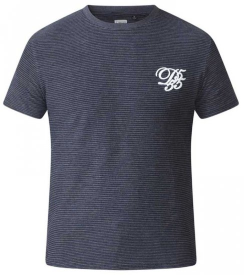 D555 Agler Waffle T-shirt Charcoal - Kratke Majice - Moške kratke majice za močnejše postave