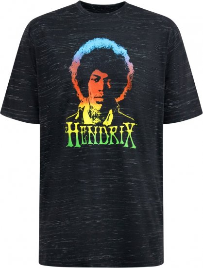 D555 Hendrix Official Jimi Hendrix Printed Crew Neck T-Shirt Black Reno - Majice z glasbenimi skupinami - 