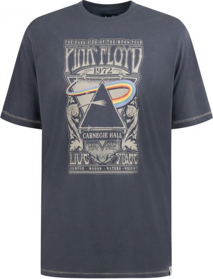 D555 HANLEY Official Pink Floyd Crew Neck T-Shirt Dark Grey TALL SIZES - MOŠKA OBLAČILA MT-6XLT - DALJŠI kroji