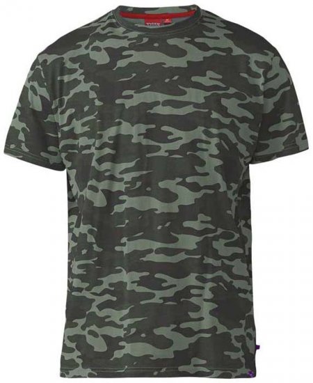 D555 Gaston T-shirt Camo Jungle - Kratke Majice - Moške kratke majice za močnejše postave