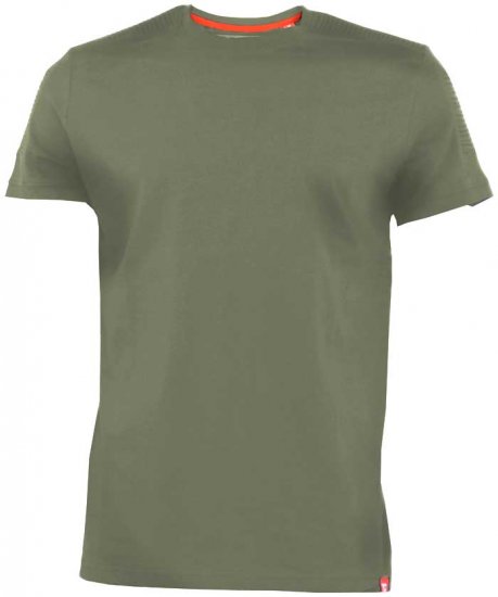 D555 Callum T-shirt Khaki - Kratke Majice - Moške kratke majice za močnejše postave