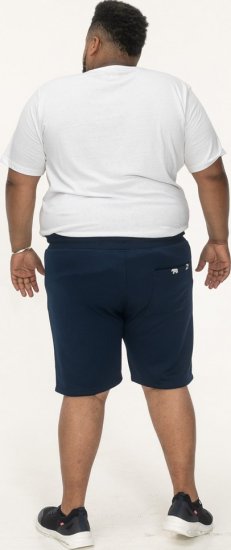D555 Spalding Elasticated Waist Interlock Shorts Navy - Trenirke & kratke trenirke - Moške Trenirke za Močnejše Postave
