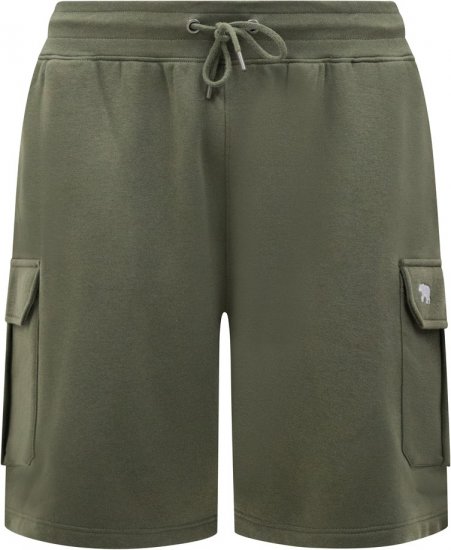 D555 Wigan 1 Elasticated Waist Fleece Cargo Shorts Khaki - Trenirke & kratke trenirke - Moške Trenirke za Močnejše Postave
