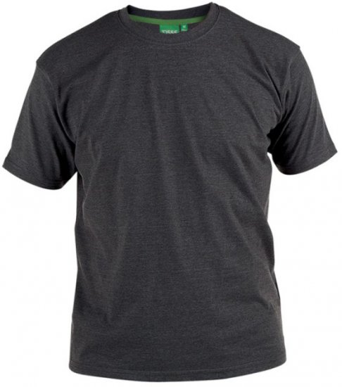 D555 Flyers Crew Neck T-shirt Charcoal - Kratke Majice - Moške kratke majice za močnejše postave
