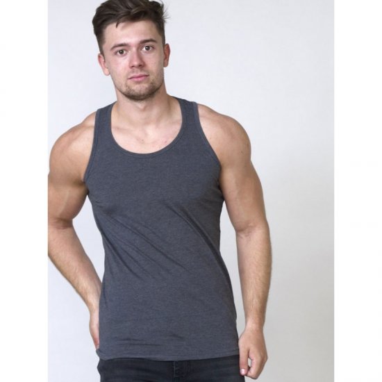 D555 Fabio Tanktop Charcoal - Kratke Majice - Moške kratke majice za močnejše postave