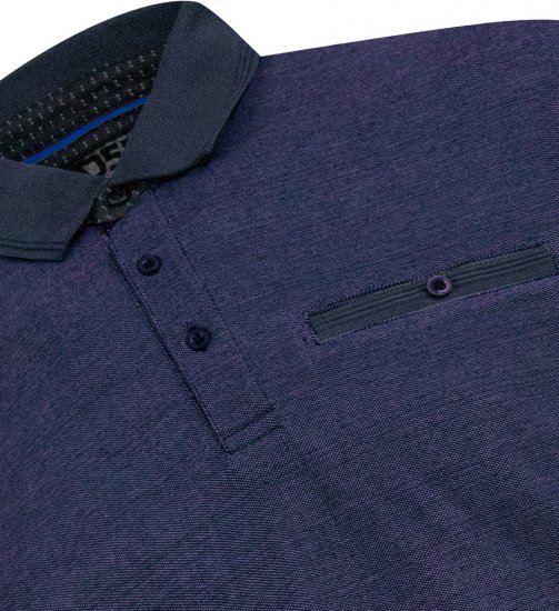 D555 Newcastle Polo Shirt Grey - Polo majice - Moške Polo Majice za Močnejše Postave