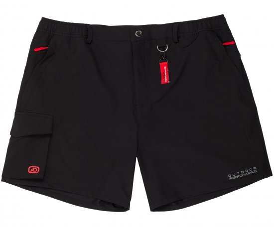 Adamo Tim Outdoor Shorts Black - Športna & zunanja oblačila - Moška Športna Oblačila za Močnejše postave