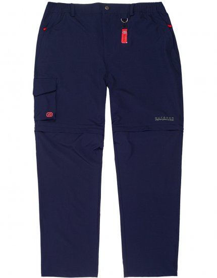 Adamo Tobias Outdoor Zipp-off Pants Navy - Športna & zunanja oblačila - Moška Športna Oblačila za Močnejše postave