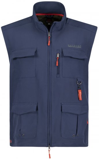 Adamo Tommy Outdoor Vest Navy - Športna & zunanja oblačila - Moška Športna Oblačila za Močnejše postave