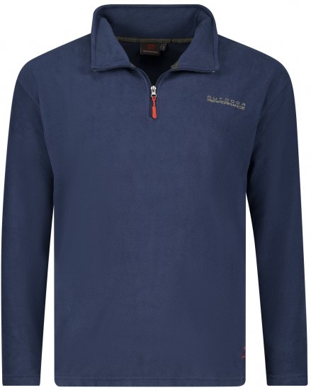Adamo Vancouver Fleece Sweater Navy - Športna & zunanja oblačila - Moška Športna Oblačila za Močnejše postave