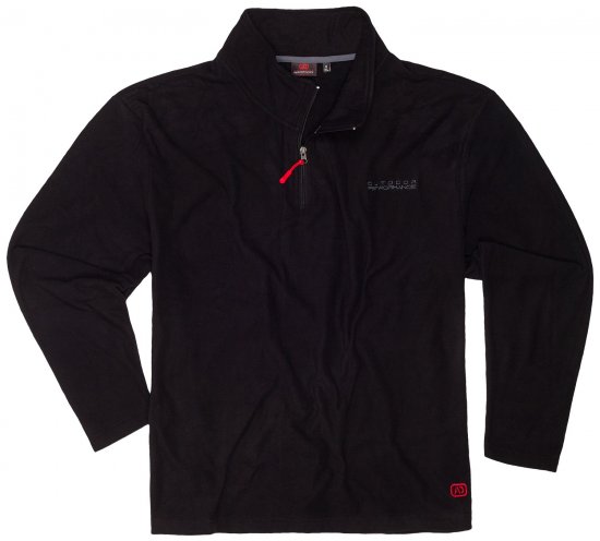 Adamo Vancouver Fleece Sweater Black - Športna & zunanja oblačila - Moška Športna Oblačila za Močnejše postave