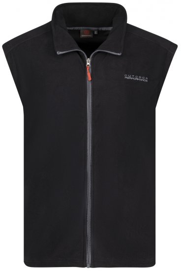Adamo Montreal Fleece Vest Black - Športna & zunanja oblačila - Moška Športna Oblačila za Močnejše postave