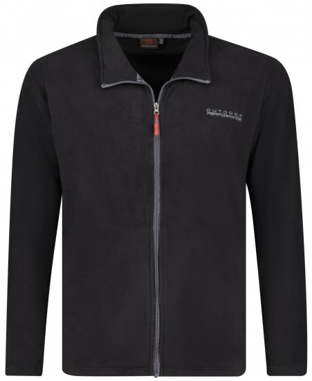 Adamo Tampa Fleece Jacket Black TALL SIZES - MOŠKA OBLAČILA MT-6XLT - DALJŠI kroji