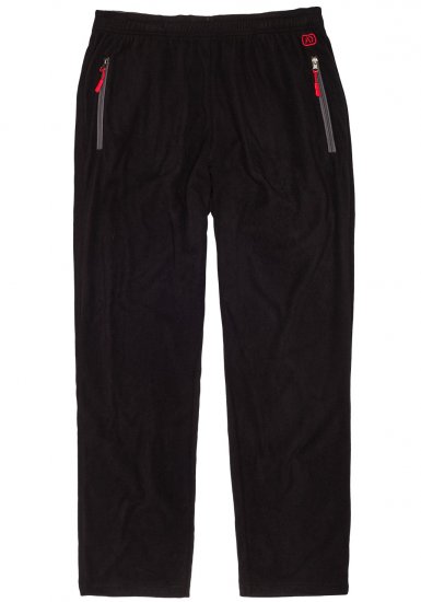 Adamo Ottawa Fleece Pants Black - Športna & zunanja oblačila - Moška Športna Oblačila za Močnejše postave