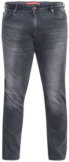 D555 Benson Tapered Fit Stretch Jeans Stonewash - Kavbojke & hlače - Moške Kavbojke in Hlače za Močnejše Postave