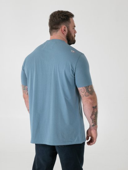 D555 Miller Bearded Skull Majica s Potiskom - Kratke Majice - Moške kratke majice za močnejše postave