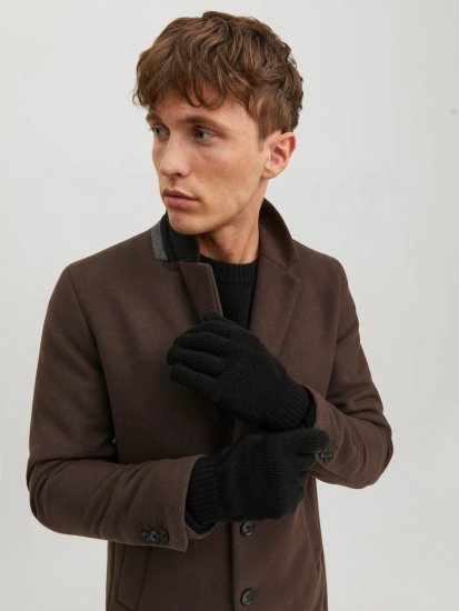 Jack & Jones Barry Pletene rokavice Črna - Rokavice - 