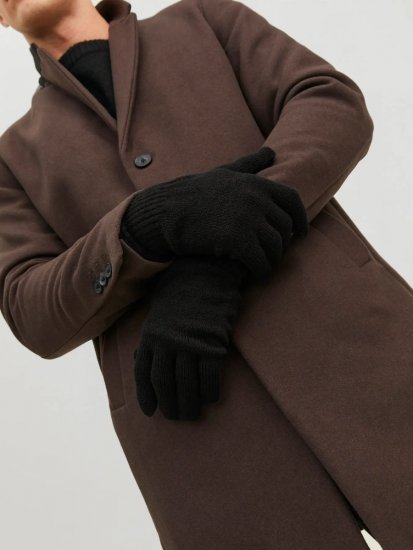Jack & Jones Barry Pletene rokavice Črna - Rokavice - 