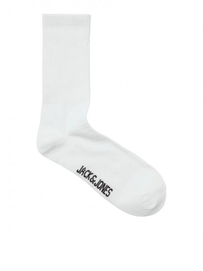 Jack & Jones Charles Teniške nogavice Bela 3-pack - Spodnje perilo & kopalne hlače - Moško Spodnje Perilo za močnejše postave