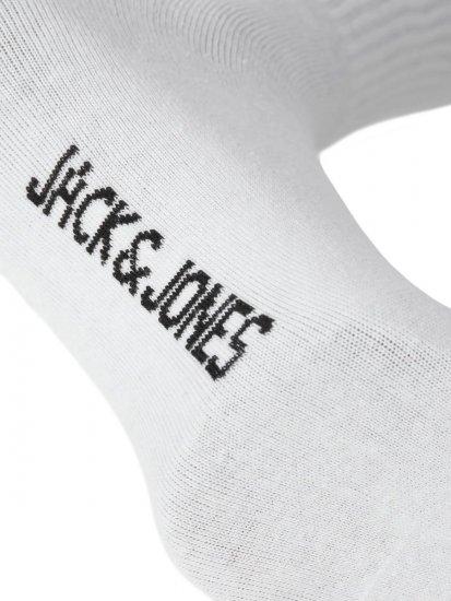 Jack & Jones Charles Teniške nogavice Bela 3-pack - Spodnje perilo & kopalne hlače - Moško Spodnje Perilo za močnejše postave