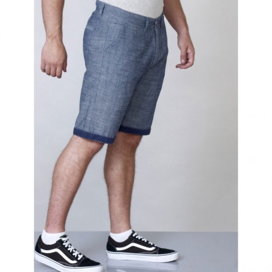 D555 Cliff Shorts Navy - Kratke hlače - Moške Kratke Hlače za Močnejše Postave