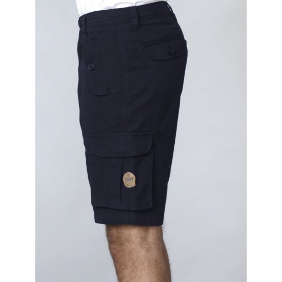 D555 Larry Cargo Shorts Navy - Kratke hlače - Moške Kratke Hlače za Močnejše Postave