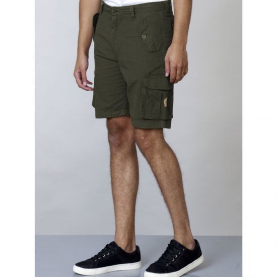 D555 Larry Cargo Shorts Khaki - Kratke hlače - Moške Kratke Hlače za Močnejše Postave
