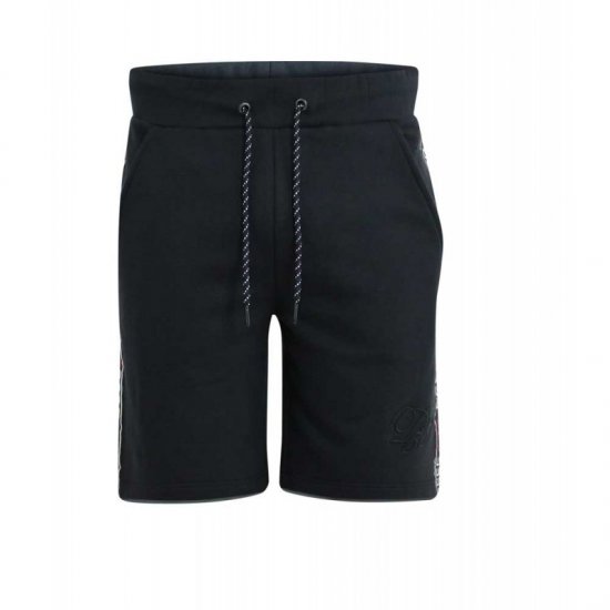 D555 Burlington Couture Jersey Shorts Black - Trenirke & kratke trenirke - Moške Trenirke za Močnejše Postave