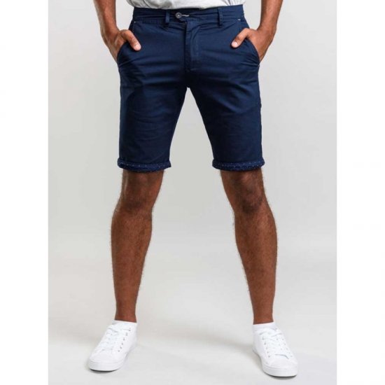 D555 Lopez Stretch Shorts Navy - Kratke hlače - Moške Kratke Hlače za Močnejše Postave
