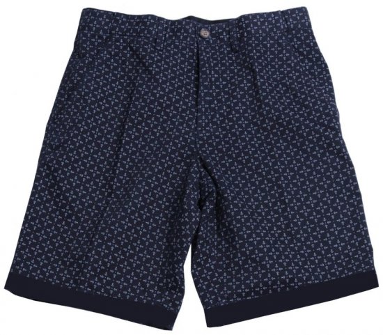 D555 Magna AO Print Stretch Chino Shorts - Kratke hlače - Moške Kratke Hlače za Močnejše Postave
